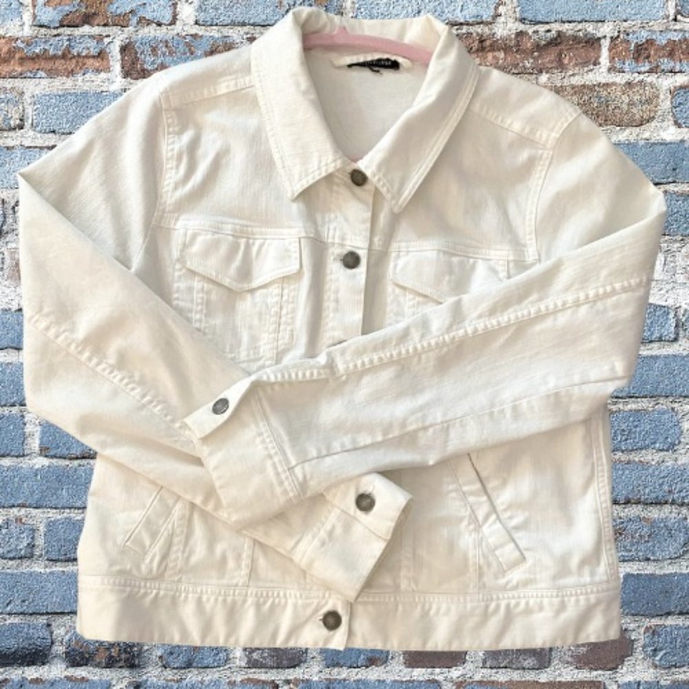 Eileen Fisher Organic Cotton Cropped Denim Jacket
